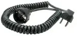 BACHMANN Schutzkontakt-Spiralverl&auml;ngerung 230V/16A, schwarz, 4 m