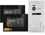 HD Video T&uuml;rsprechanlage mit Smartphone App f&uuml;r 2 Familienhaus, 2x Monitor, Balter