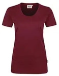 HAKRO Damen T-Shirt Classic weinrot, XS