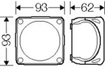 Hensel 62000097 Abzweigdose halogenfrei, plombierbar, witterungsbest&auml;ndig (L x B)