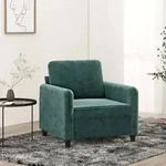 vidaXL Sessel Dunkelgr&uuml;n 60 cm Samt