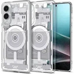 Spigen Ultra Hybrid Mag Case MagSafe Samsung Galaxy S25 Edge Print - Wei&szlig;