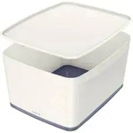 Aufbewahrungsbox MyBox Gro&szlig; A4 mit Deckel ABS wei&szlig;/grau