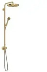 AXOR One Showerpipe mit Thermostat und Kopfbrause 280 1jet Unterputz, Polished Gold