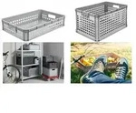 "keeeper Aufbewahrungskorb "robert", 64 Liter, nordic-grey"