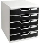 Exacompta Modulo A4, 5 geschlossene Schubladen, Office - Schwarz - 301014D