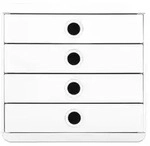 Exacompta Schubladenbox Pop Box, 4 Schubladen, AutentiK - Wei&szlig; - 314313D