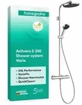 hansgrohe Activera S Showerpipe 240 1jet EcoSmart mit Ecostat Fine Varia, Chrom