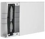 2m Hager LF6019009016 Leitungsf&uuml;hrungskanal aus PVC LF 60x190mm verkehrswei&szlig;