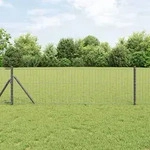 vidaXL Euro Zaun Grau 0,6 x 50 m Stahl