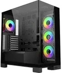 FSP Fortron POC0000274 Midi-Tower PC-Geh&auml;use Schwarz 4 vorinstallierte L&uuml;fter,
