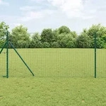 vidaXL Euro Zaun Gr&uuml;n 1x25m Stahl