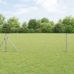vidaXL Euro-Zaun 0,4x10 m verzinkter Stahl