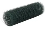 vidaXL Drahtzaun Stahl mit PVC-Beschichtung 25x0,5 m Gr&uuml;n