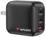 Verbatim Mini-GaN-Ladeger&auml;t 100W 3 AnschlussGaN-USB-Wandladeger&auml;t / Maximale