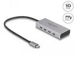 DeLOCK USB 10 Gbps USB Type-C Hub mit 4 x USB Type-C Buchse + 1 x USB Type-C PD 85