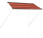 vidaXL Einziehbare Markise 250&times;150 cm Orange und Braun