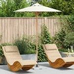 vidaXL Cremefarbener Garten-Schirm 180x230 cm Bambus