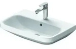 Duravit Waschtisch D-Code 2.0 WT 600x480mm, m.&Uuml;L,m.HLB, HL 1 Wei&szlig; HG