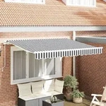 vidaXL Ersatzstoff f&uuml;r Markisen f&uuml;r 3.5x2 m Rahmen Anthrazit und Wei&szlig;