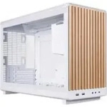Lian Li A3-mATX Wood Glass Edition White &ndash; Micro-Tower PC-Geh&auml;use, Wei&szlig;/Holz
