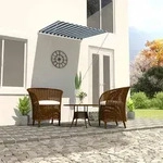 vidaXL Einziehbare Markise 100&times;150 cm Blau und Wei&szlig;
