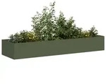 vidaXL Pflanzgef&auml;&szlig; Olivgr&uuml;n 280x80x40 cm Stahl