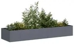 vidaXL Pflanzgef&auml;&szlig; Anthrazit 280x80x40 cm Stahl