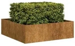 vidaXL Pflanzk&uuml;bel Rostig 100x100x30 cm Wetterfester Stahl