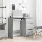 vidaXL Schreibtisch Grau Sonoma 90x45x76 cm Holzwerkstoff