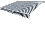 vidaXL Gelenkarmmarkise Handbetrieben 300 cm Blau/Wei&szlig;