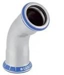 Geberit Mapress Edelstahl Bogen, 45 Grad, Au&szlig;endurchmesser 76,1mm, 32609