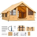 VEVOR Aufblasbares Zelt f&uuml;r Camping, 5-8 Personen Zelt mit Handpumpe, 4x3x2,2 m