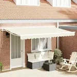 vidaXL Ersatzstoff f&uuml;r Markisen f&uuml;r 4x2 m Rahmen Creme