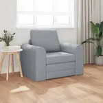 vidaXL Boden Schlafsofa 2-in-1 Hellgrau 98x71x83 cm Stoff