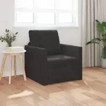vidaXL Schlafsessel 2-in-1 Schwarz 74x77x81 cm Samt