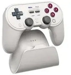 8BITDO Pro 3 Bluetooth Controller & Dock, hellgrau