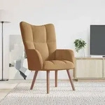 vidaXL Relaxsessel Braun Samt