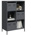 vidaXL Highboard Anthrazit 68x39x103,5 cm Stahl