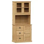 vidaXL Highboard VIGO 78x40x175 cm Massivholz Kiefer