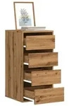 vidaXL Kommode Artisan-Eiche 40x41x76 cm Holzwerkstoff