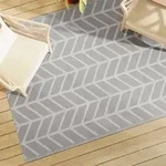 vidaXL Outdoor-Teppich ARAKIL Grau 160x230 cm PP
