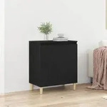 vidaXL Sideboard Schwarz Eiche 60x35x70 cm aus Ingenieurholz