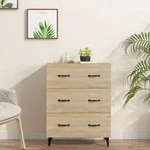 vidaXL Sideboard Sonoma-Eiche 69,5x34x90 cm Holzwerkstoff