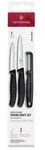 Victorinox Swiss Classic Gem&uuml;semesser Set mit Sch&auml;ler 3-Teilig - Schwarz