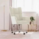 vidaXL Relaxsessel Cremewei&szlig; Samt