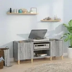 vidaXL Plattenschrank Grau Sonoma 121x38x48 cm Holzwerkstoff