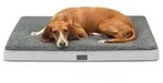 lionto Hundebett, orthop&auml;disches Bett mit Pl&uuml;schoberfl&auml;che & Wildlederimitat,