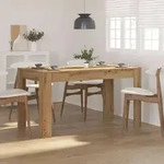 vidaXL Esstisch Artisan-Eiche 140x74,5x76 cm Holzwerkstoff