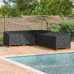 vidaXL M&ouml;belbezug Schwarz 355 x 275 x 80 cm 420D Oxford Stoff